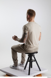 Man White Athletic Male Studio Poses